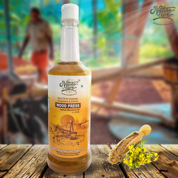 Cold-Pressed Yellow Mustard Oil (Wood Pressed) 04 - Image 3