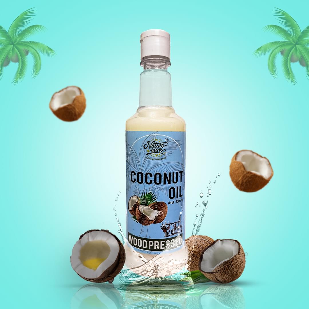 Naturecure Pure Coconut Oil – 500ml Bottle