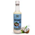 Naturecure Wood Pressed Coconut Oil 500ml bottle front view